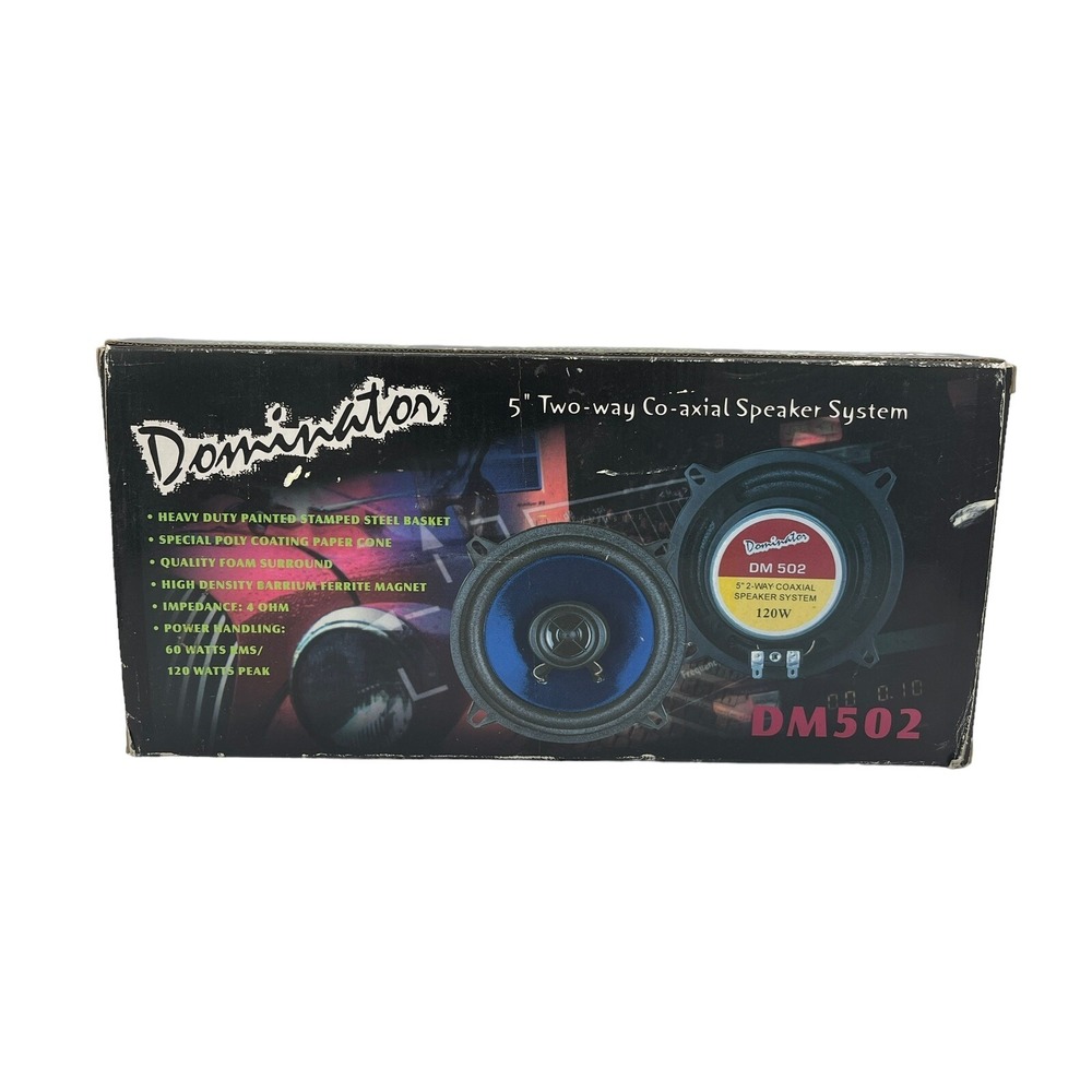 Dominator DM502 5" Two Way Co-axial Speaker System 120 watt